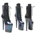 20cm Platform Ankle Boots - Slip-On Dance Boots