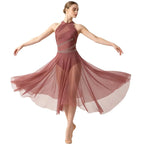 Starlight Ruched Rhinestone Lyrical Dance Dress