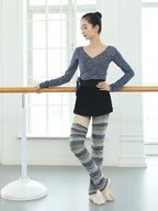 Leg Warmers | Striped Knit | Ballet