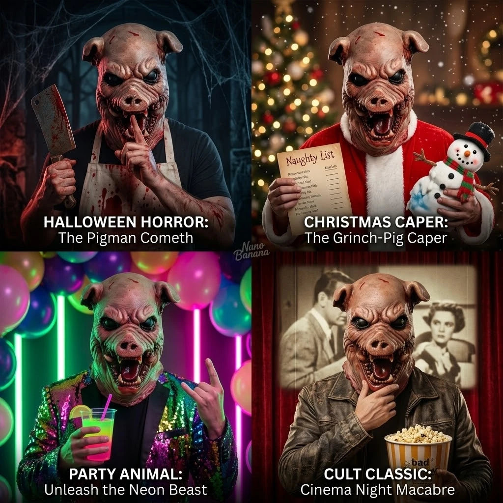 Zombie Pig Mask | Horror Creature