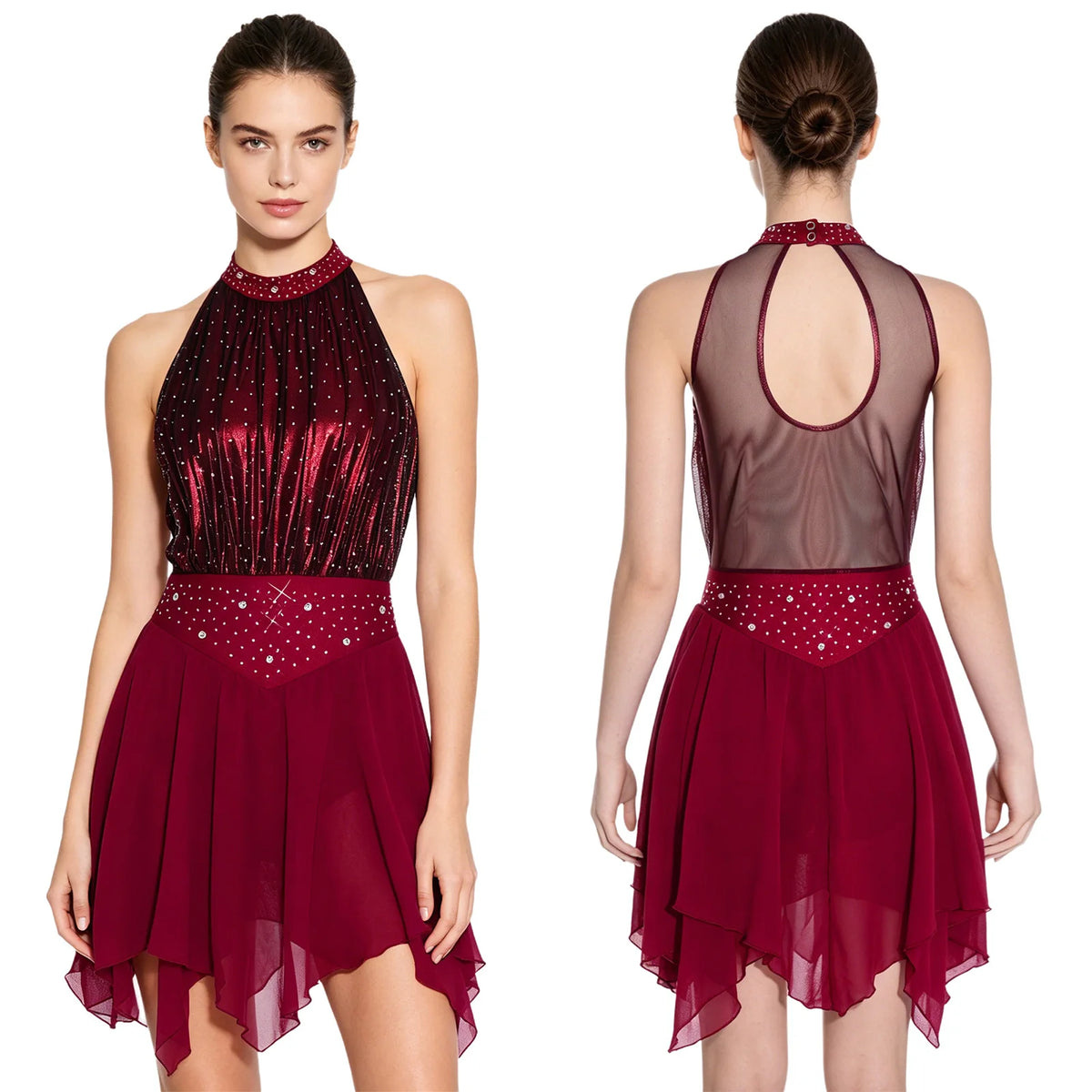 Starlight Metallic Rhinestone Lyrical Dance Dress