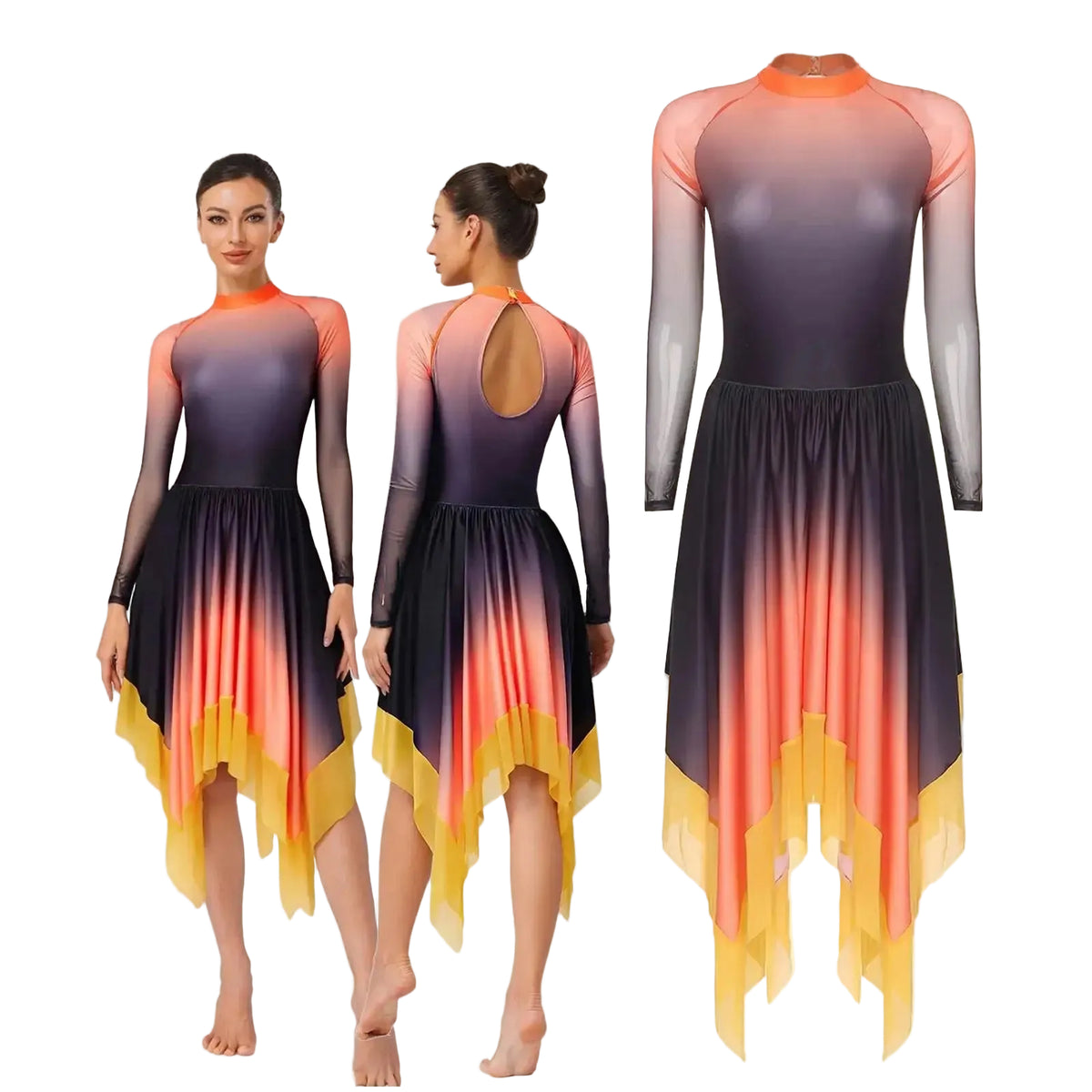 Lyrical Dance Dress | Flowing Mesh