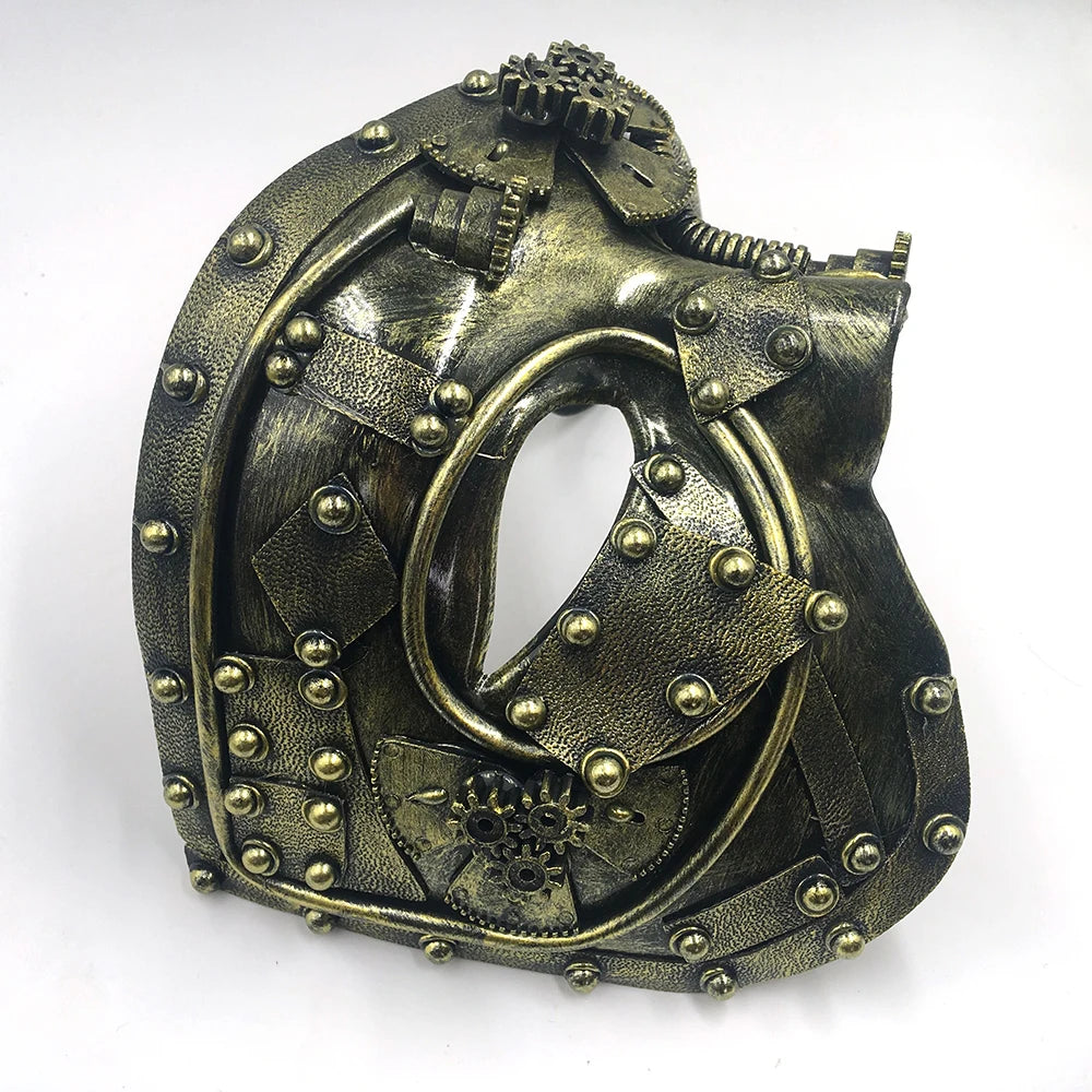 Steampunk Half-Face Mask | Mechanical Detail
