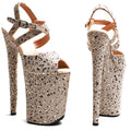 Leopard Glitter Platform Sandal Heel – 9 Inch Stage & Pole Dance