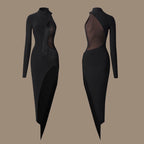 Latin Dance Dress | High Slit Fringe | Stage Performance