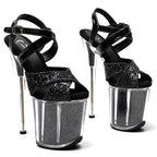 8-Inch Glitter Platform Sandals