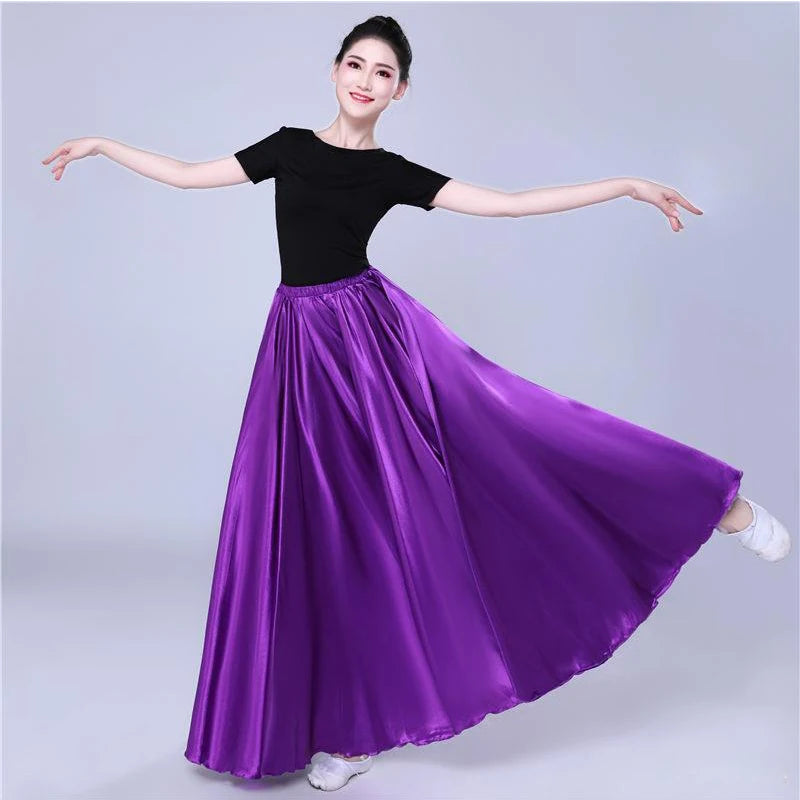Satin Dance Skirt | Full Swing
