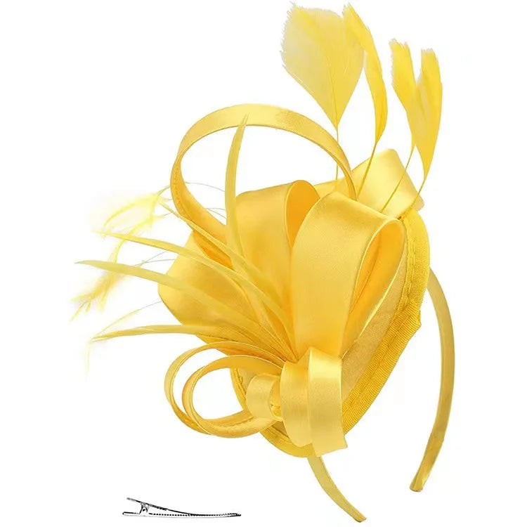 Feather Pillbox Fascinator Hat | Tea Party & Derby | 15 Colors