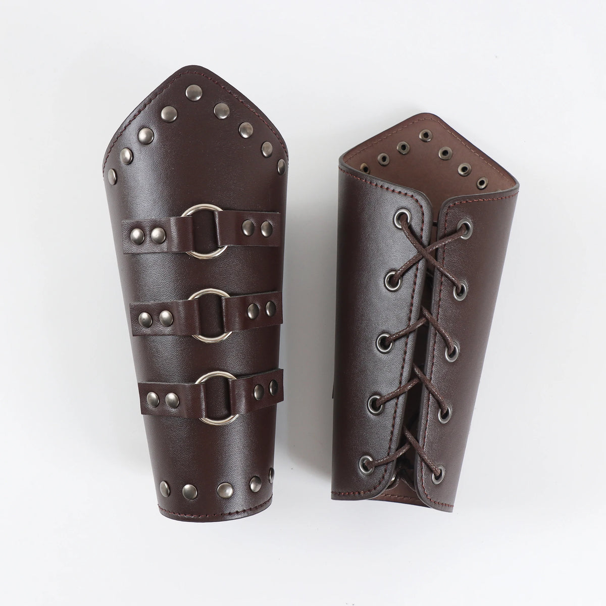 Buckled Faux-Leather Bracer | Single