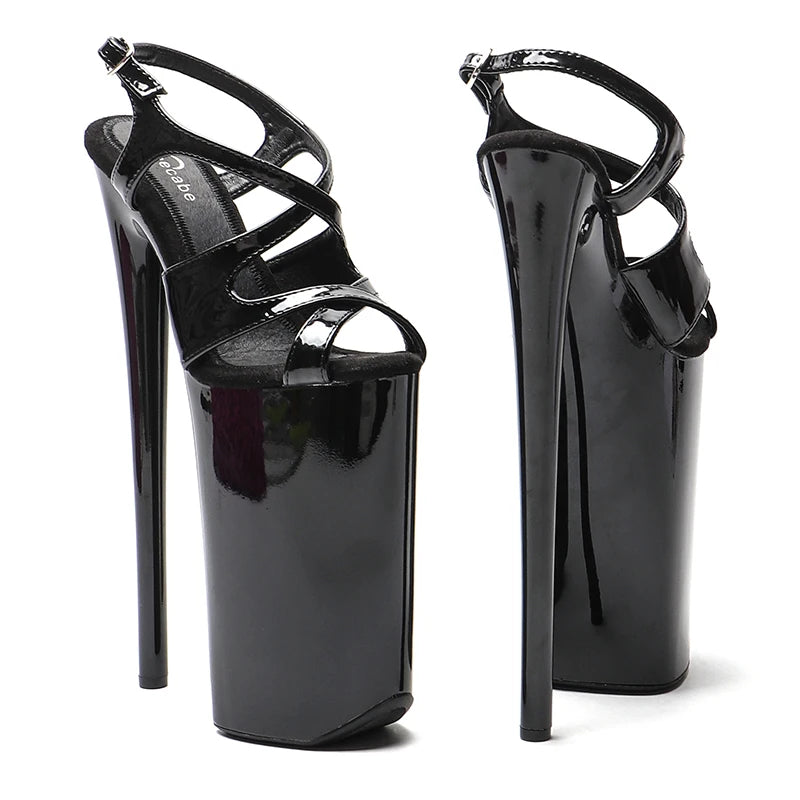 26CM Platform Sandals - Extreme 10 Inch Open Toe High Heel Pole Dance Shoes