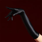 Glossy Elbow-Length Gloves | Stagewear