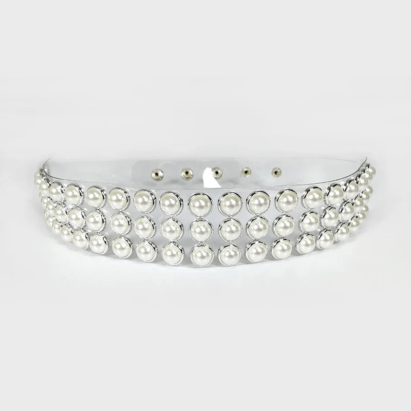 Rhinestone Crystal Wide Belt | Corset Waistband