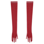 Rhinestone Mesh Gloves | Full Length | Dance