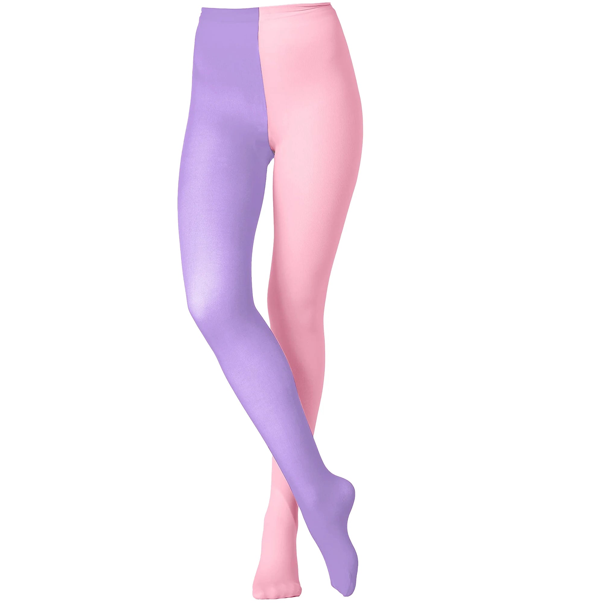 Two-Tone Colorblock Tights | Dopamine Colors | 27 Combos