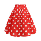 Polka Dot Midi Skirt | High Waist | S–XXL