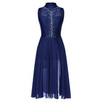 Rhinestone Lyrical Dress | Keyhole Back | Figure Skating