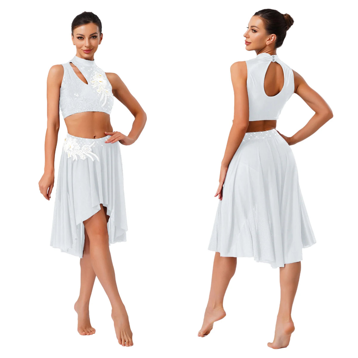 Starlight Floral Appliqué Lyrical Dance Set