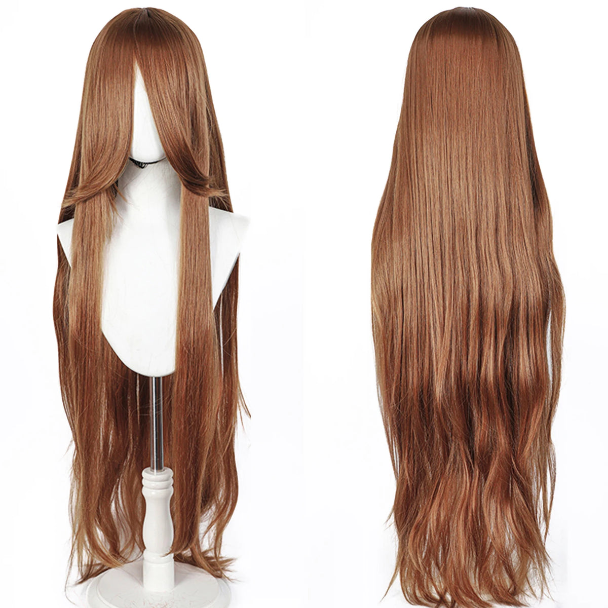 Long Straight Wig | Fringe | 100 cm