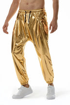 Men's Metallic Joggers | Gold & Silver