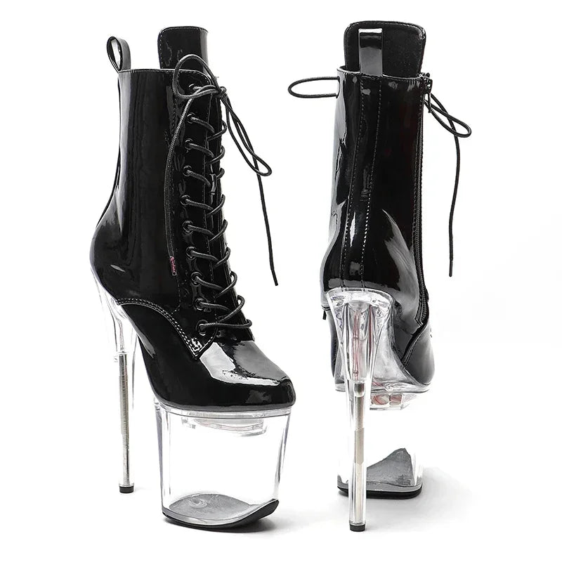 8-Inch LED Light-Up Platform Boots