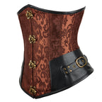 Steampunk Underbust Corset | Jacquard Lace-Up | 6 Colors | S-2XL