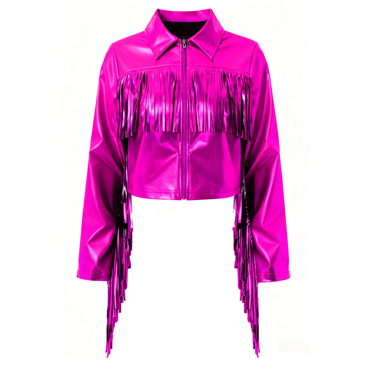 Metallic Fringe Stage Jacket | Cropped
