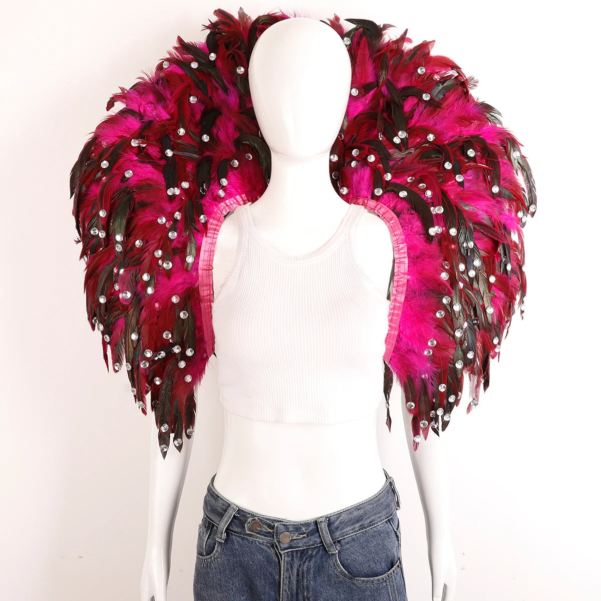 Oversized Feather Shoulder Wrap | Carnival & Stage | 29 Colours