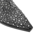 Rhinestone Western Mid-Calf Boots | Stage & Drag