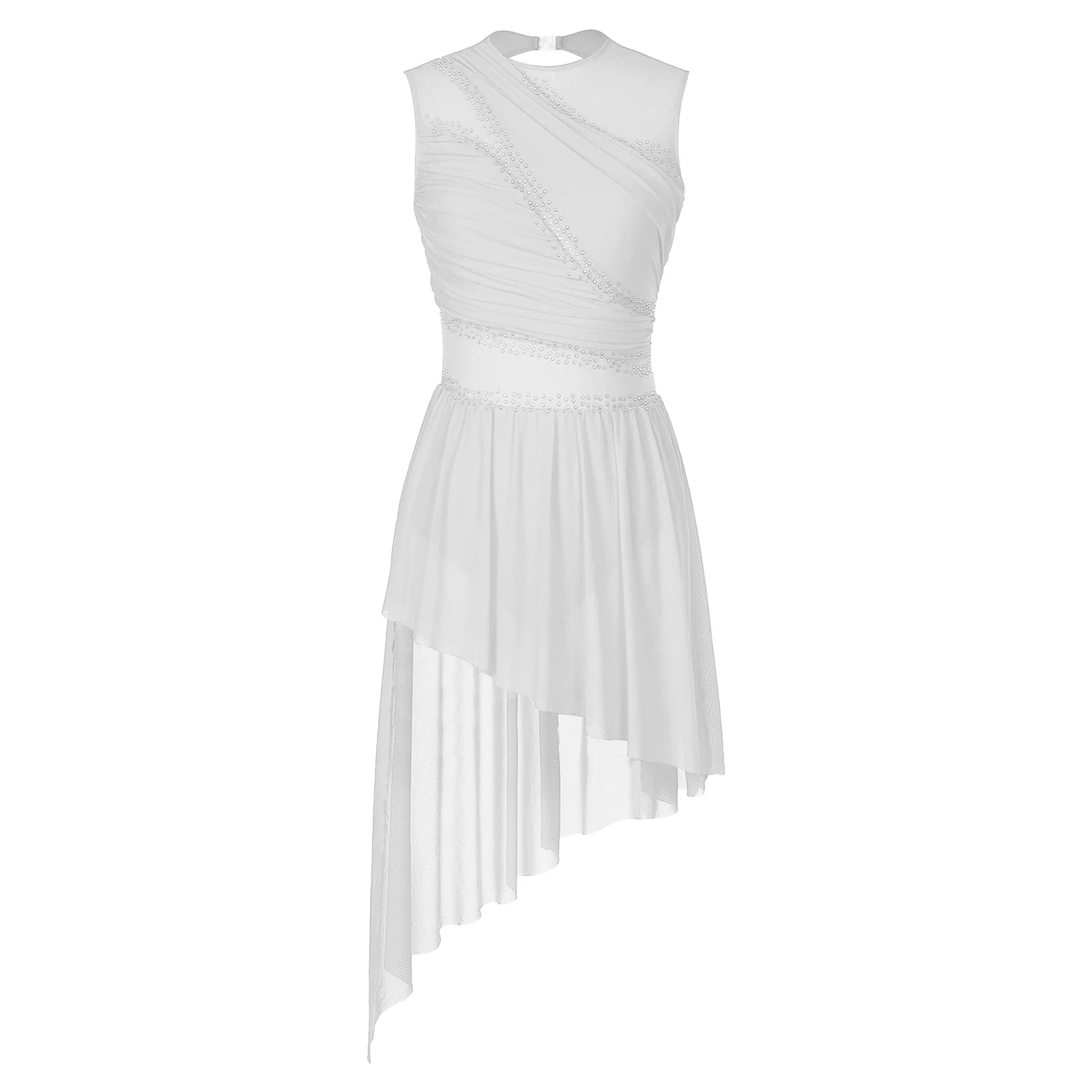 Rhinestone Lyrical Dress | Keyhole Back | Figure Skating