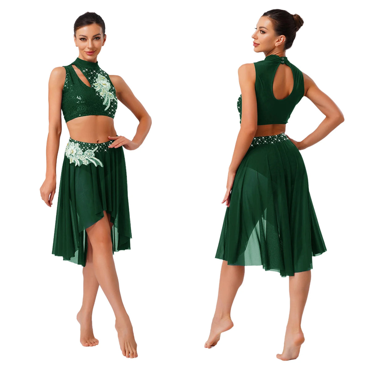 Starlight Floral Appliqué Lyrical Dance Set