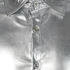 Men's Metallic Shirt | Gold & Silver