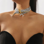 Rhinestone Choker | Swallow Wings