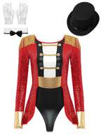 Ringmaster Bodysuit | Tailcoat & Gold Trim