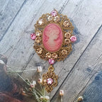 Victorian Cameo Portrait Brooch | Antique Gold & Silver | Vintage Pin