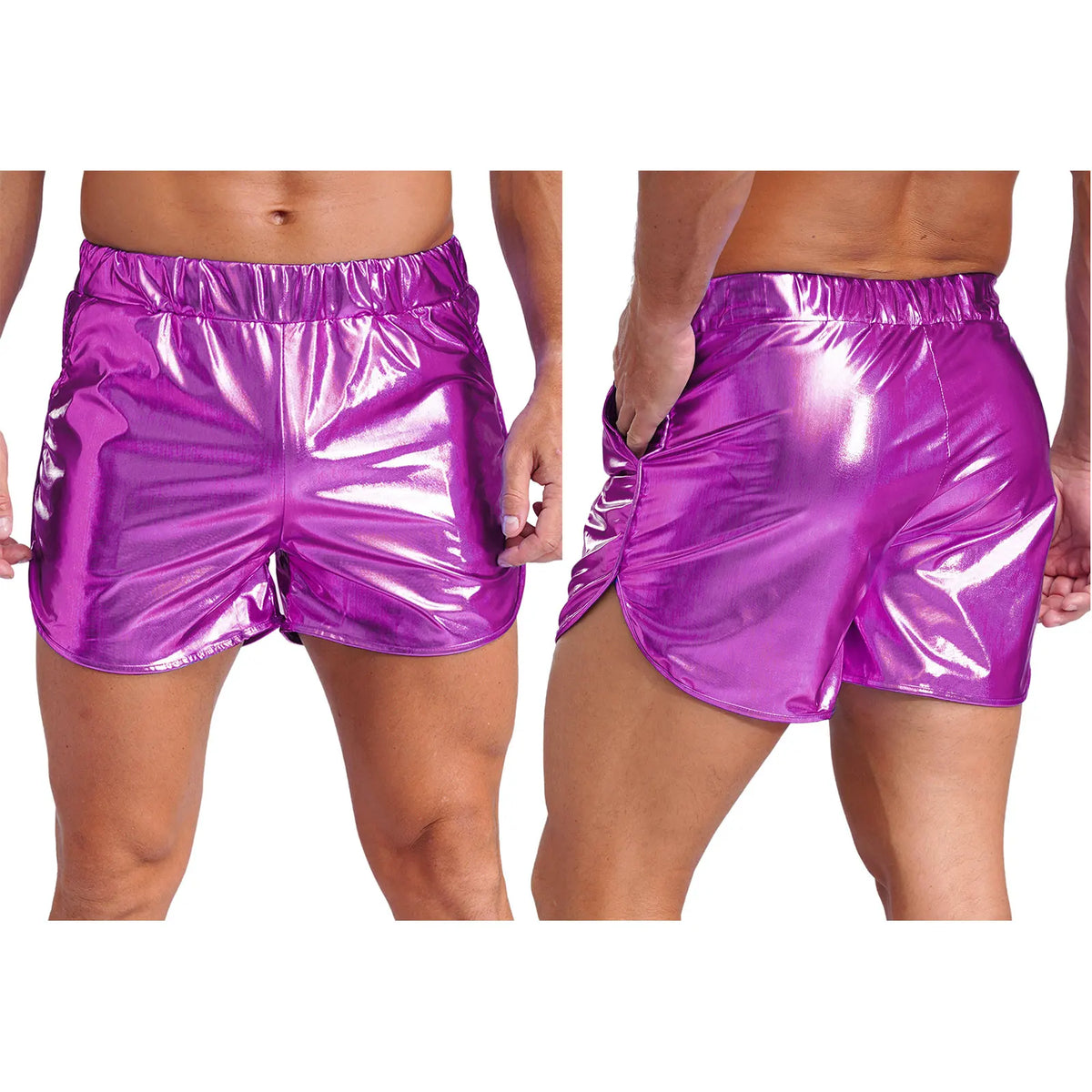 Men’s Metallic Shorts | Side Pockets