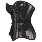 Mesh Underbust Corset | 16-Bone | Hollow Out | Plus Size