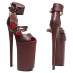 10-Inch Matte Open-Toe Platform Sandals