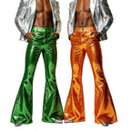 Men's Metallic Flares | Disco Bell-Bottoms