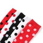 Striped & Polka Dot Thigh-High Stockings | Over-Knee | 27 Colors