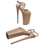 10-Inch Matte Platform Sandals - Exotic Dance Heels