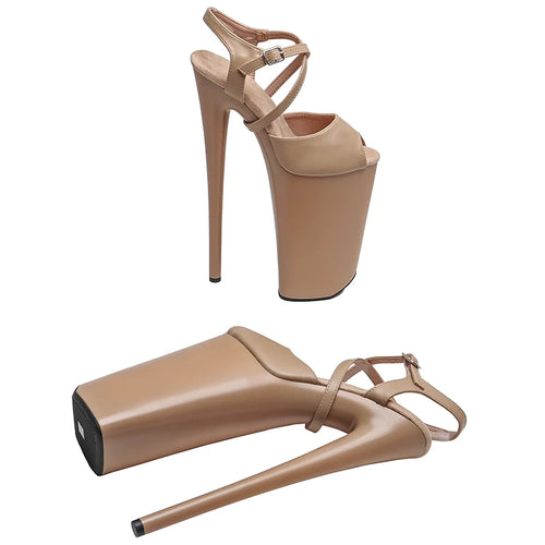 10-Inch Matte Platform Sandals - Exotic Dance Heels