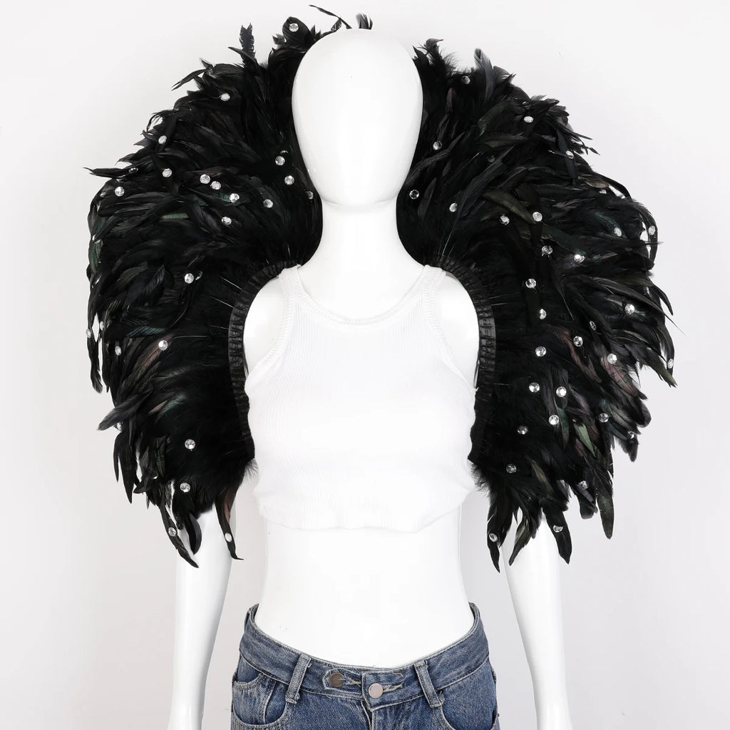 Oversized Feather Shoulder Wrap | Carnival & Stage | 29 Colours