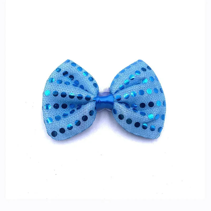 LED Light-Up Sequin Bow Tie | 3 Flash Modes | 10 Colors