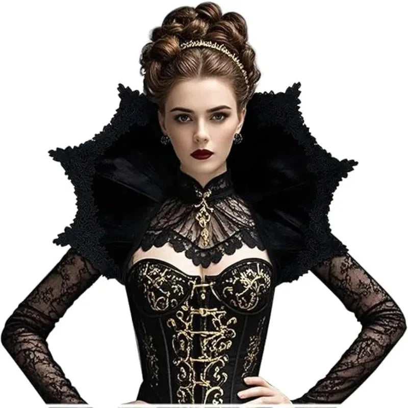 Vampire Collar Cape | Bat-Wing | Red, Black & Red Black