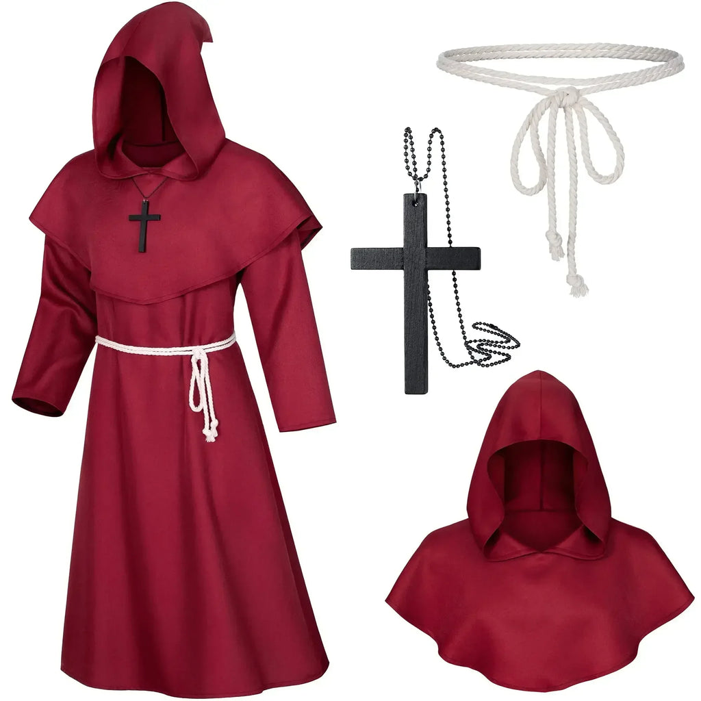 Hooded Monk Costume | Robe Set