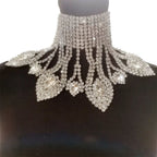 Crystal Rhinestone Choker | Wide Statement Necklace | Drag & Bridal