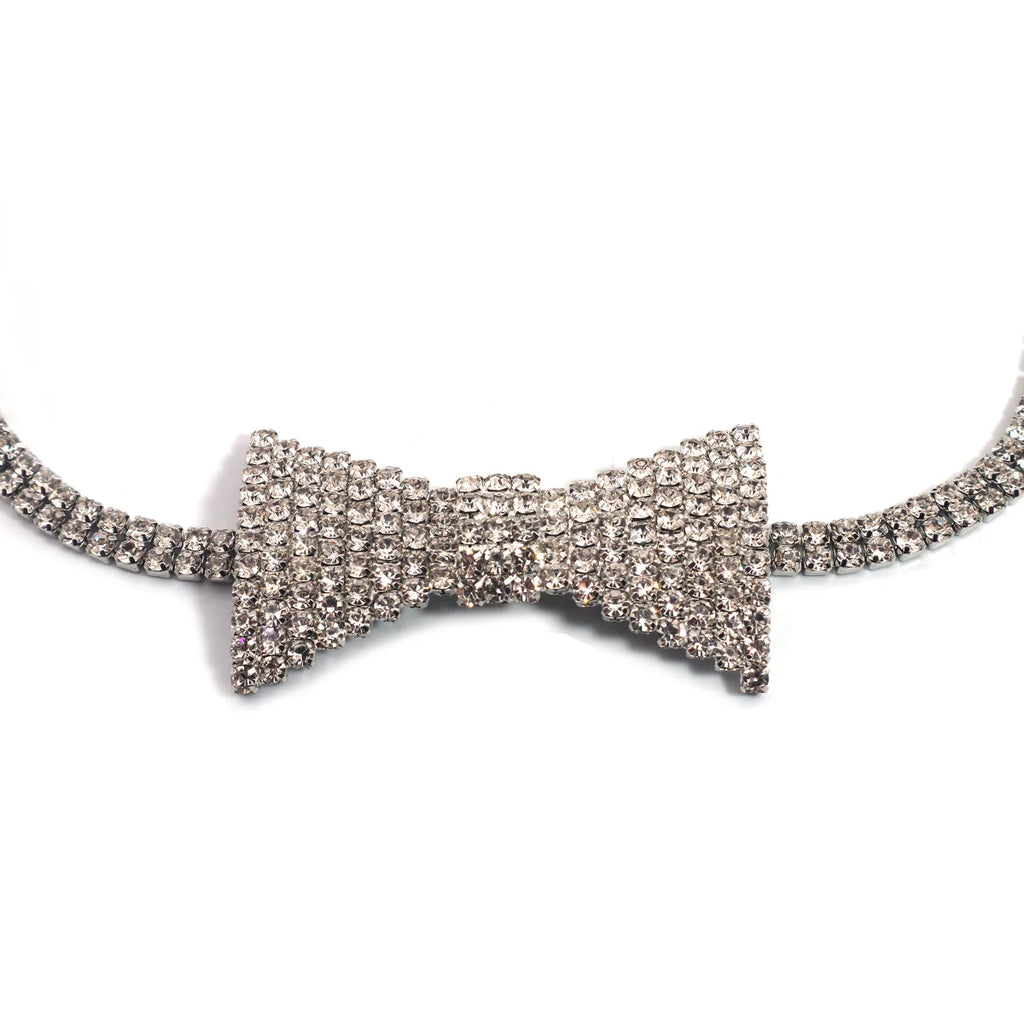 Rhinestone Choker | Bow Tie