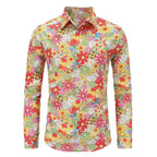 Men's Floral Disco Shirt | Long Sleeve | Button-Up