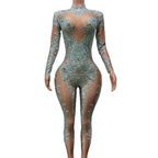 Sparkly Rhinestone Bodysuit - Performance Dancewear