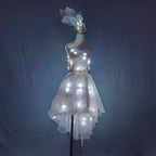 LED Pixel Tutu Dress & Fascinator Hat | Full-Colour RGB | Showgirl & Festival